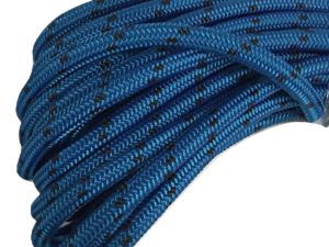 findmall 3/4 in Braid Polyester Rope Bull Rigging High Force Polyester Rope  150 FT White Grey Blue : : Tools & Home Improvement