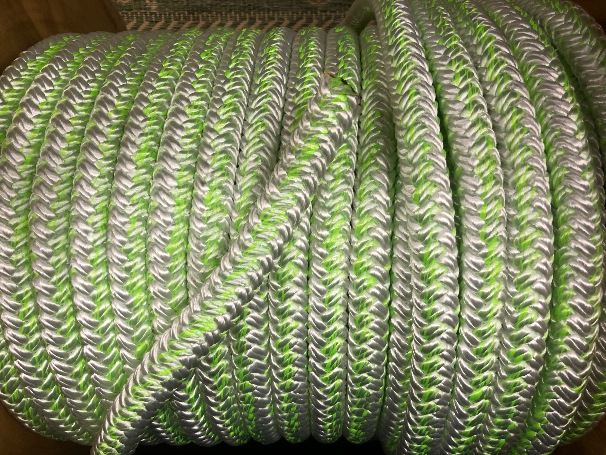 TINVHY 5/8Inch x 150FT Arborist Bull Rope, Double Braid Polyester Rope,  Tree Rigging Line Utility Rope for Halyard, Sailboat Weathered Line, Tree